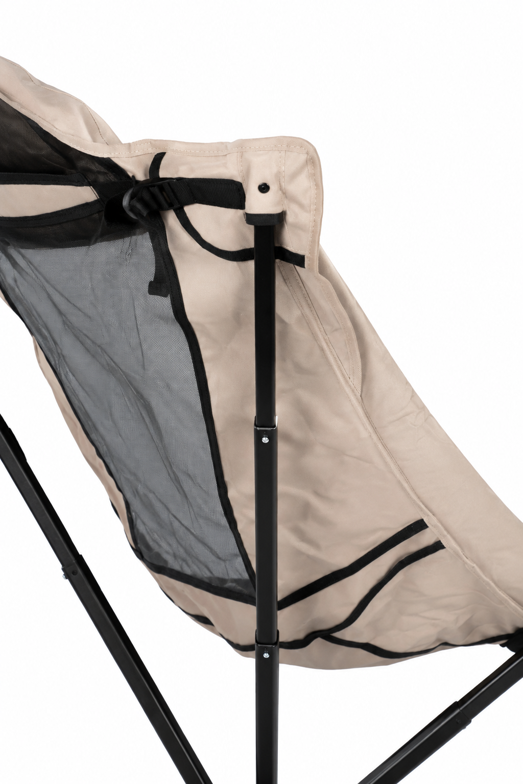 Compact Swivel Camping Chair-Khaki