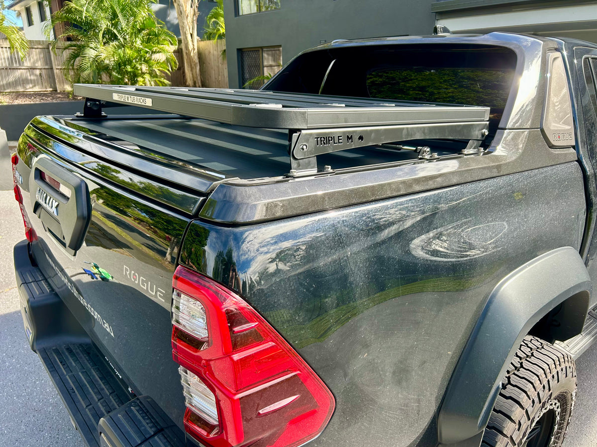 Custom Rogue Racks Toyota Hilux (Rogue) Gas Strut Tub Rack – Triple M Tub Racks